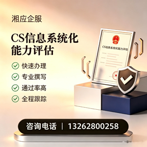 泰州CS信息系统化能力评估申报服务