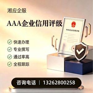 泰州AAA企业信用评级申请服务